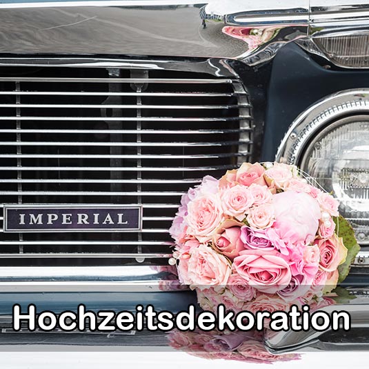Die Hochzeitsdekoration für die Hochzeit in Hamburg